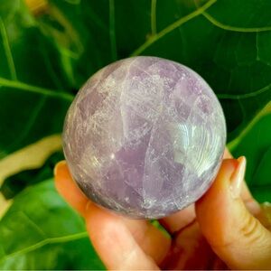 Purple Amethyst Crystal Sphere with stand